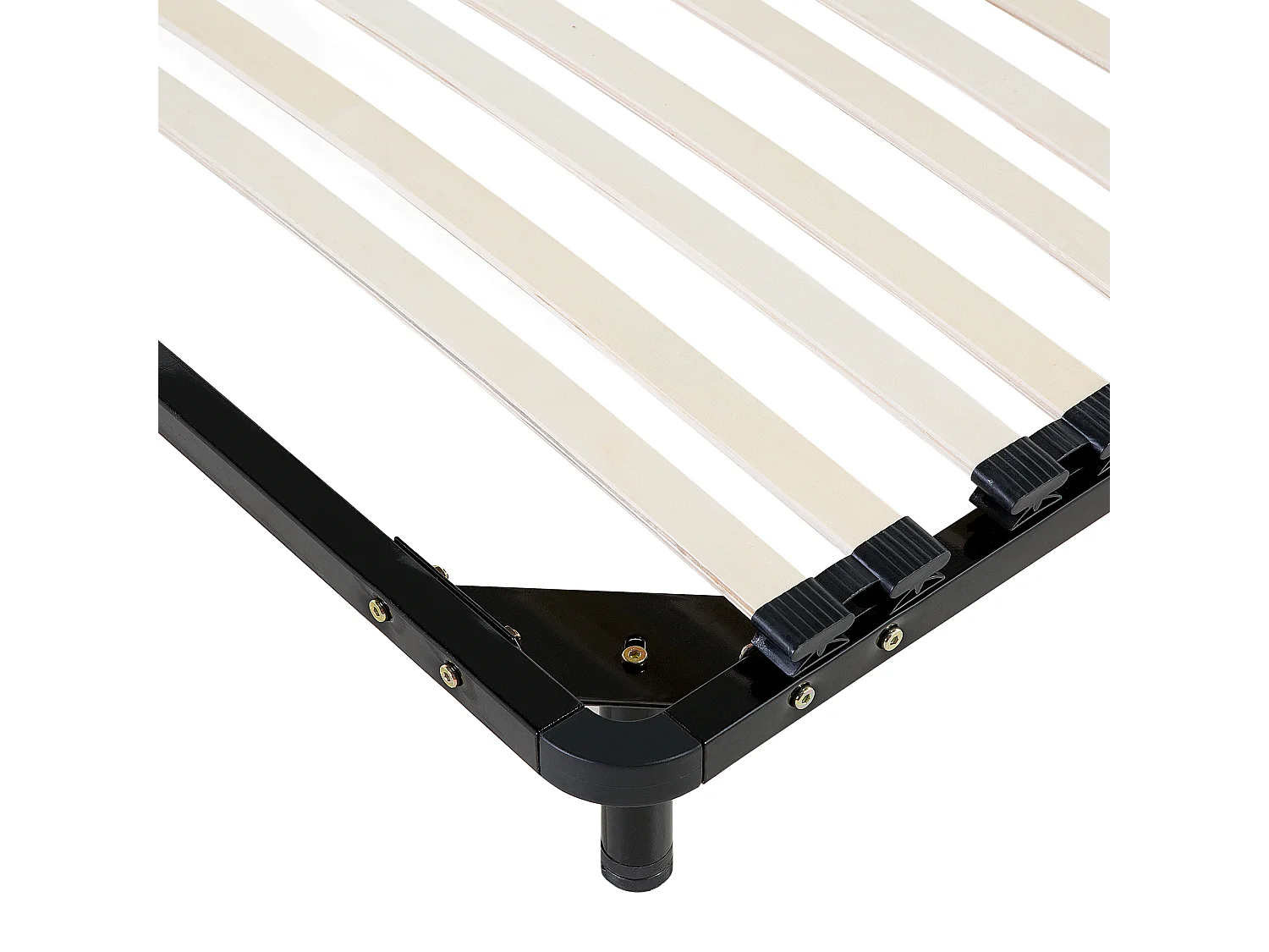 Freistehender Lattenrost für alle Betten 180 x 200 cm schwarz / weiß Combourg