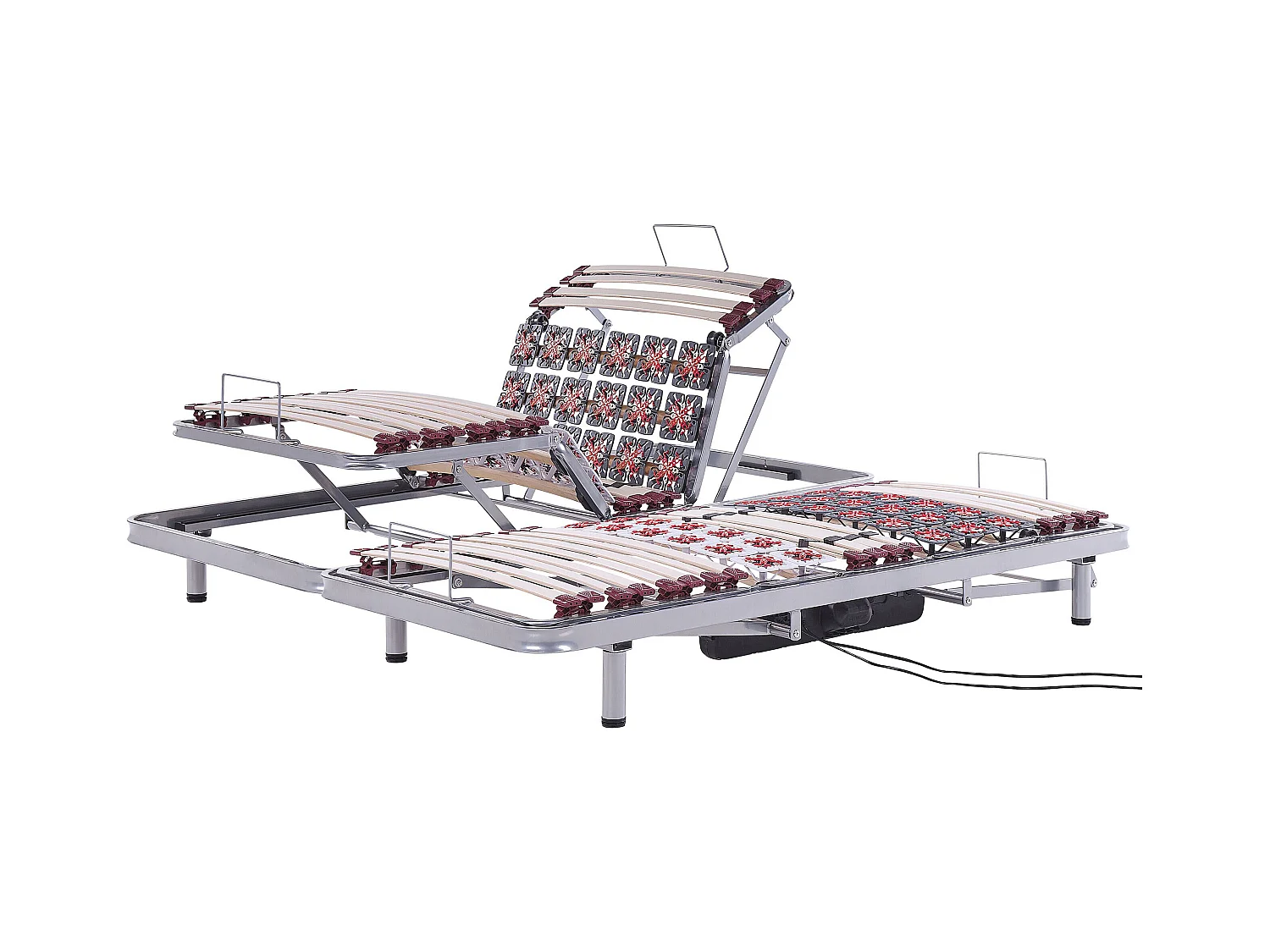 Praktisches Lattenrost Set elektrisch verstellbar 2x 90x200 cm Moon