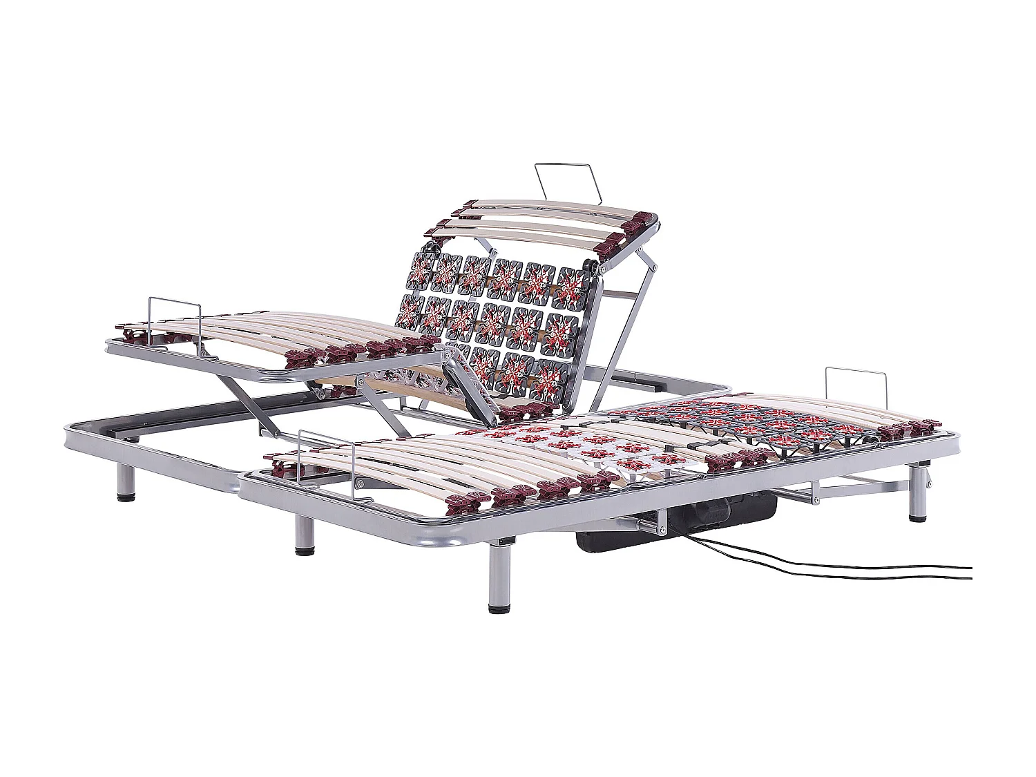 Praktisches Lattenrost Set elektrisch verstellbar 2x 90x200 cm Moon