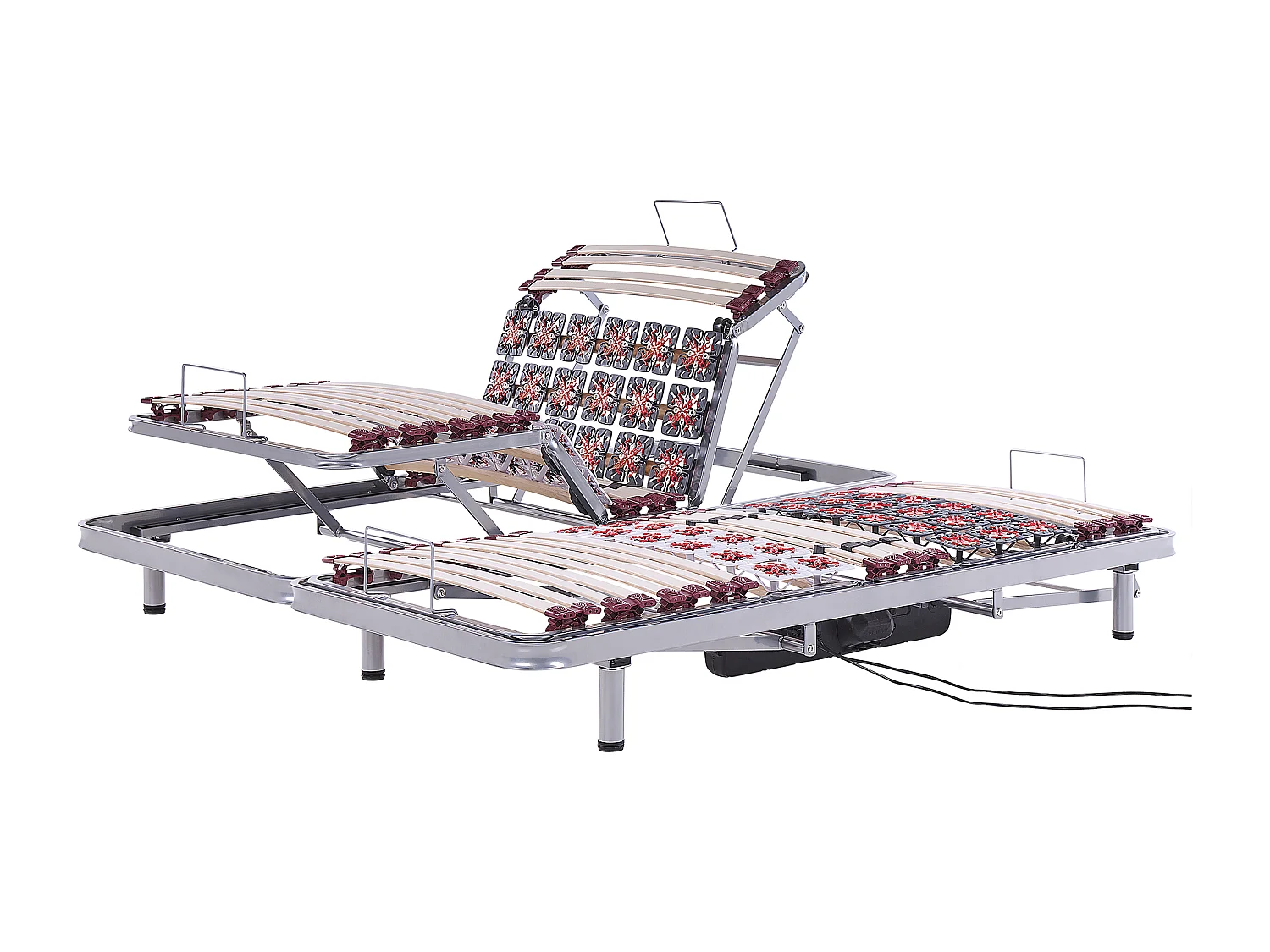 Praktisches Lattenrost Set elektrisch verstellbar 2x 90x200 cm Moon