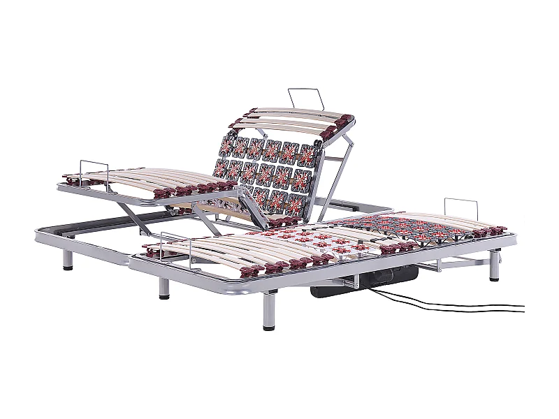 Praktisches Lattenrost Set elektrisch verstellbar 2x 90x200 cm Moon