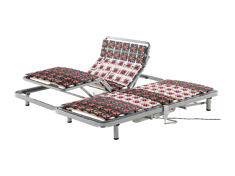 Doppelter Lattenrost elektrisch verstellbar 2x 90x200 cm Star
