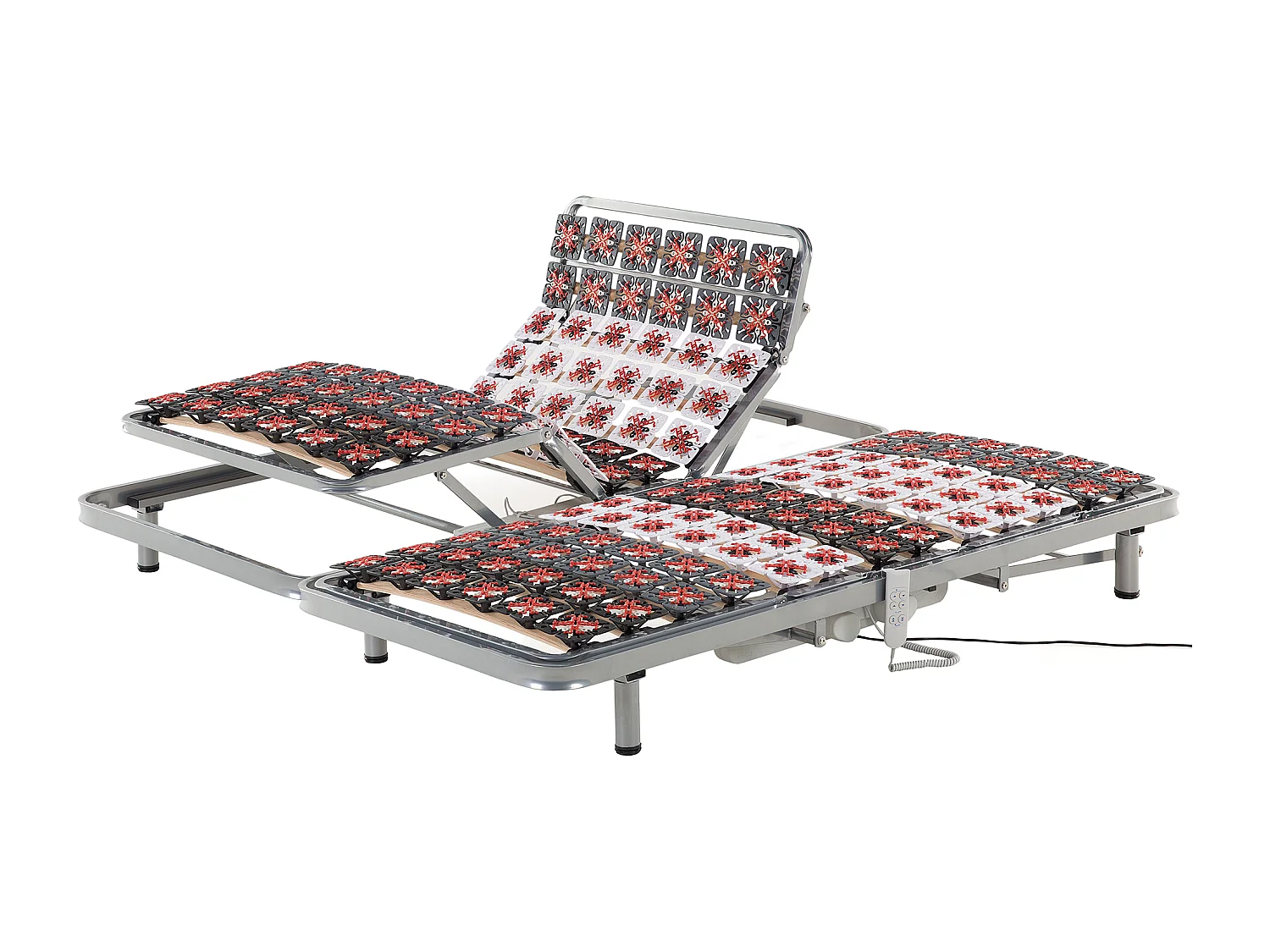 Doppelter Lattenrost elektrisch verstellbar 2x 90x200 cm Star