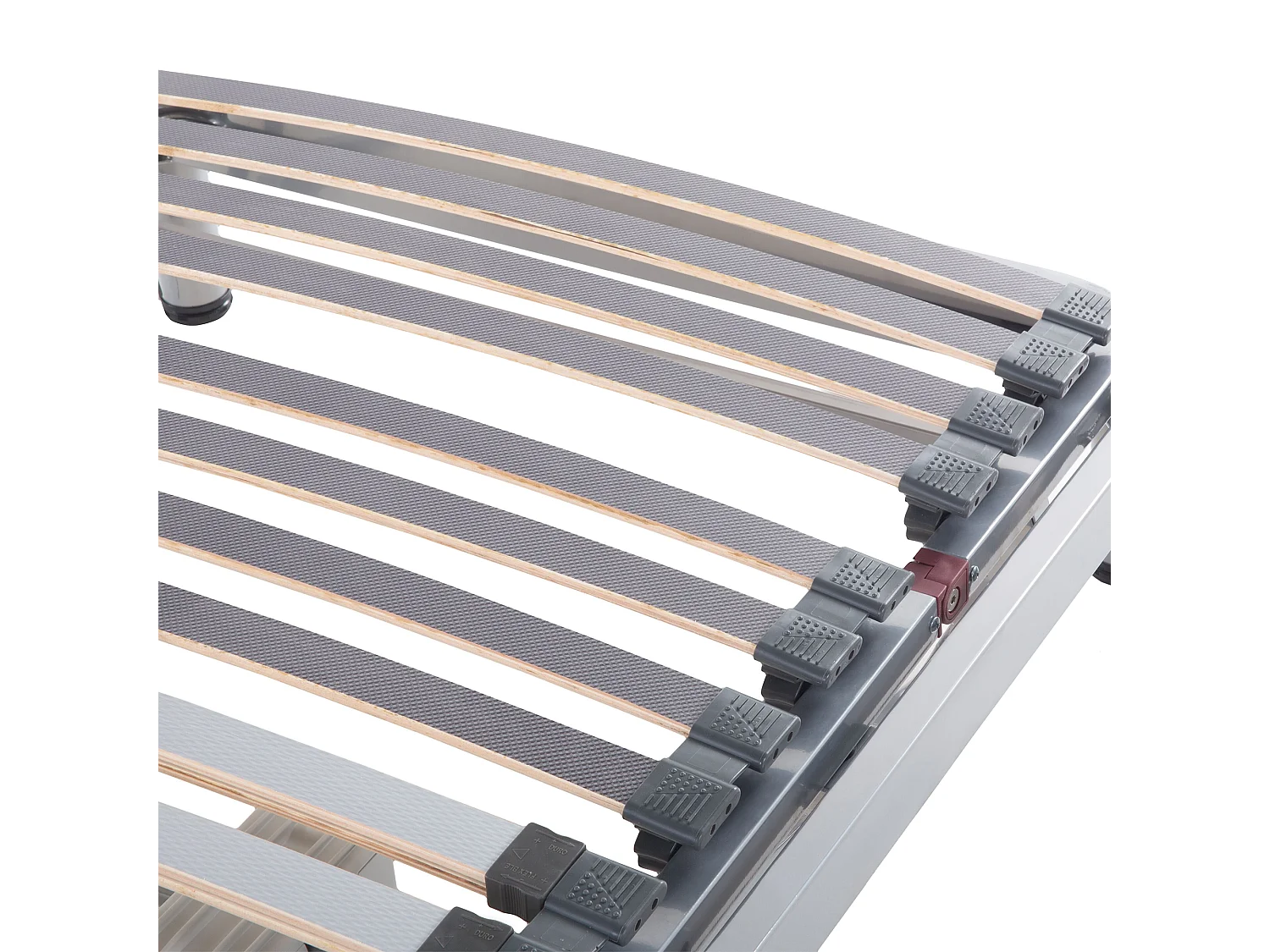 Set van 2 elektrische verstelbare bedframes COMFORT 180 x 200 cm Zilver