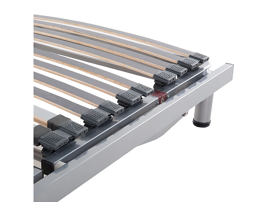 Set van 2 elektrische verstelbare bedframes COMFORT 180 x 200 cm Zilver