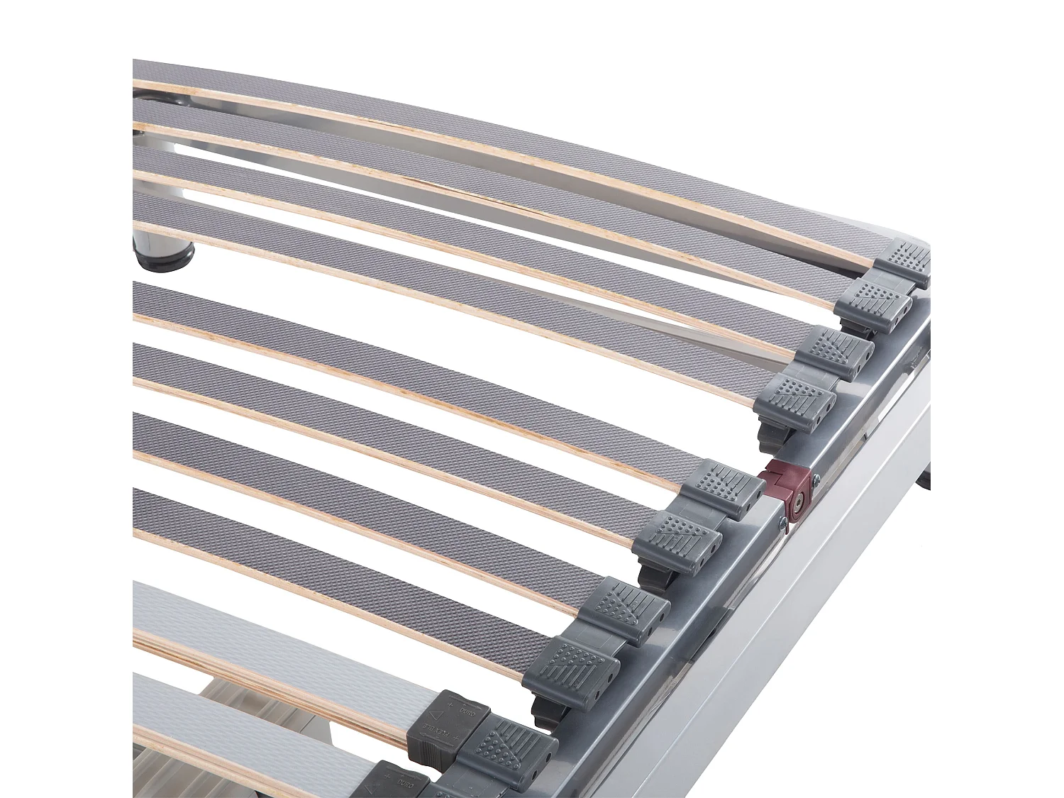 Set van 2 elektrische verstelbare bedframes COMFORT 180 x 200 cm Zilver