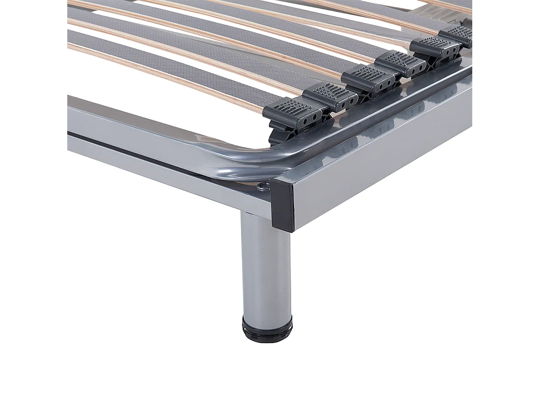 Set van 2 elektrische verstelbare bedframes COMFORT 180 x 200 cm Zilver