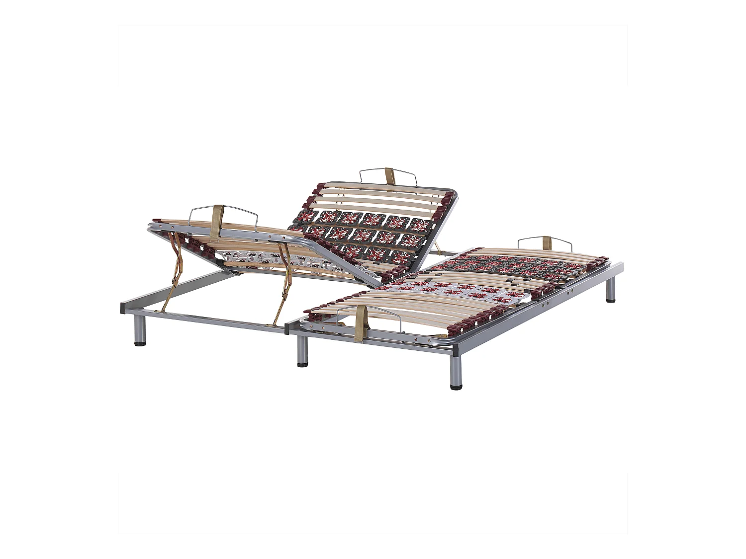 Praktisches Lattenrost Set manuell verstellbar 2x 90x200 cm Moon
