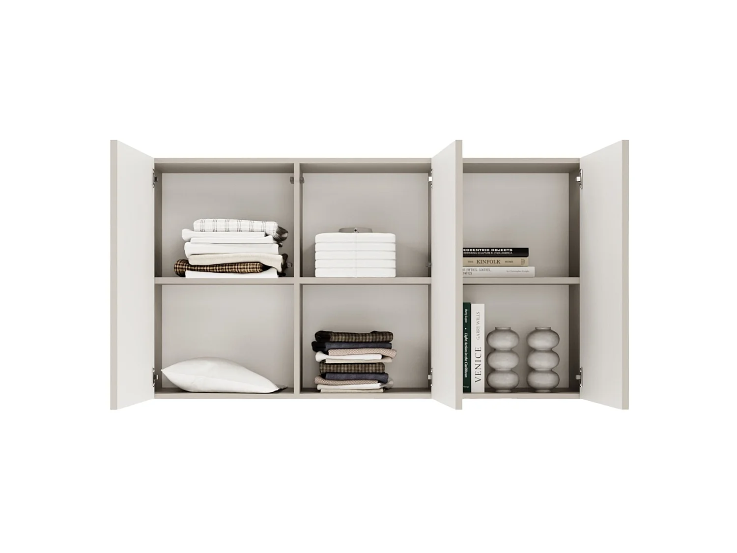 Sideboard mit 3 Türen – Bogenausschnitt – Kaschmirgrau – 150 cm – ARKADIA