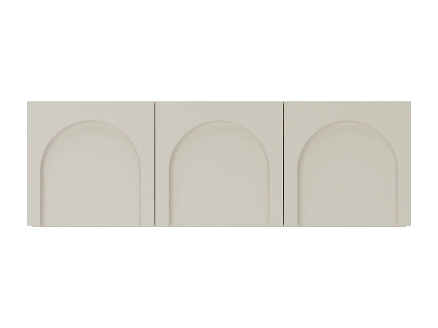 TV-Lowboard 3-türig - mit gefrästen Fronten - Kaschmirgrau - 150 cm - ARKADIA