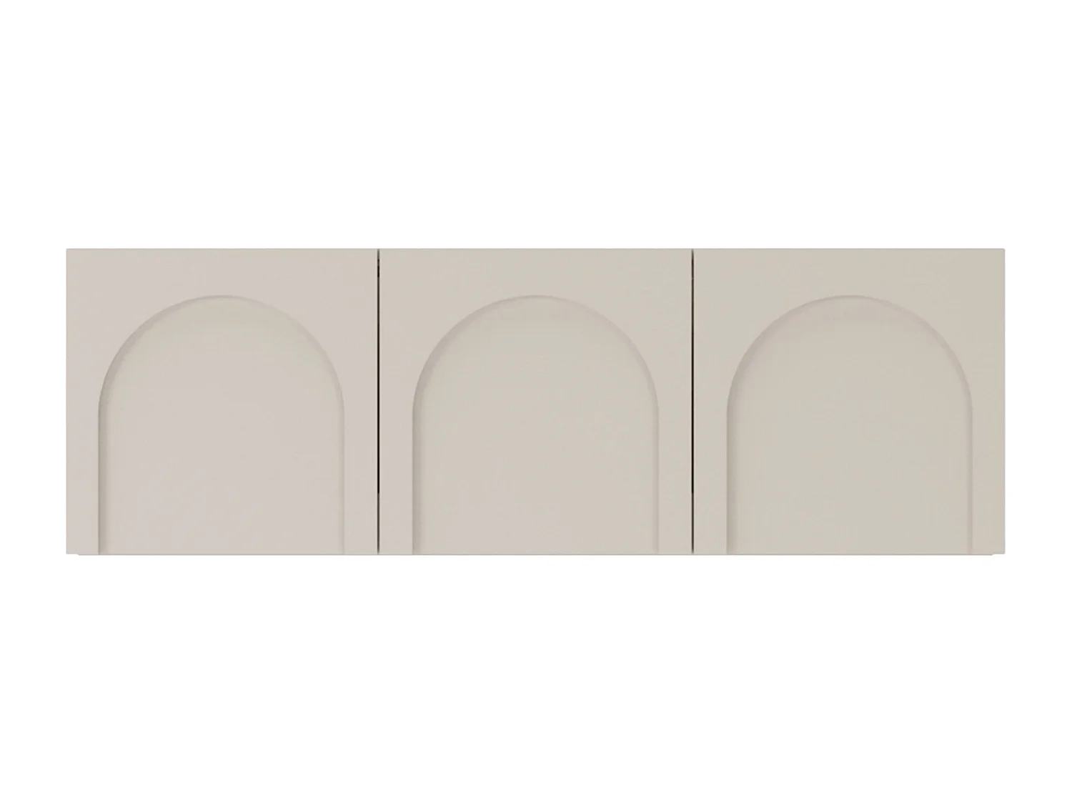 Meuble TV à 3 portes - 150 cm - gris cachemire - ARKADIA