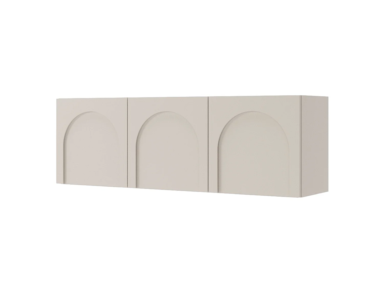 Meuble TV à 3 portes - 150 cm - gris cachemire - ARKADIA