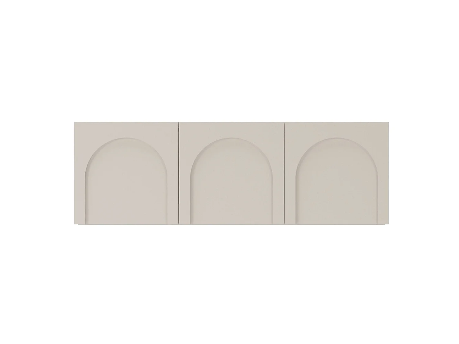 Meuble TV à 3 portes - 150 cm - gris cachemire - ARKADIA