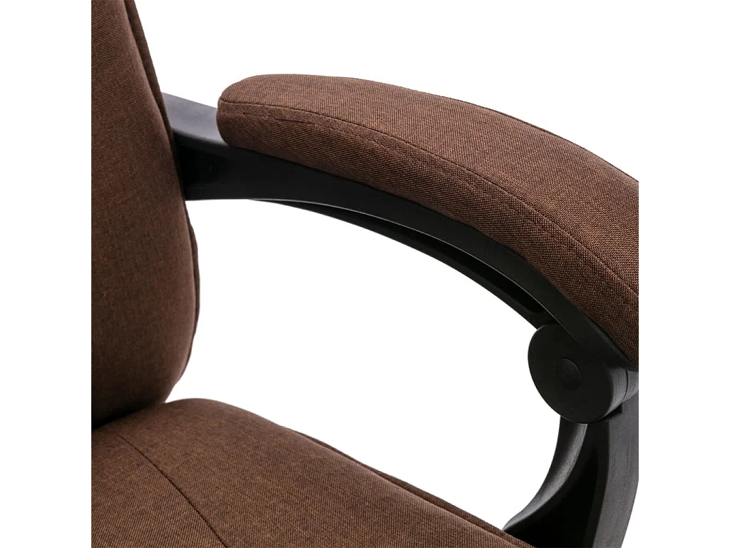Chaise de bureau de massage Marron Tissu