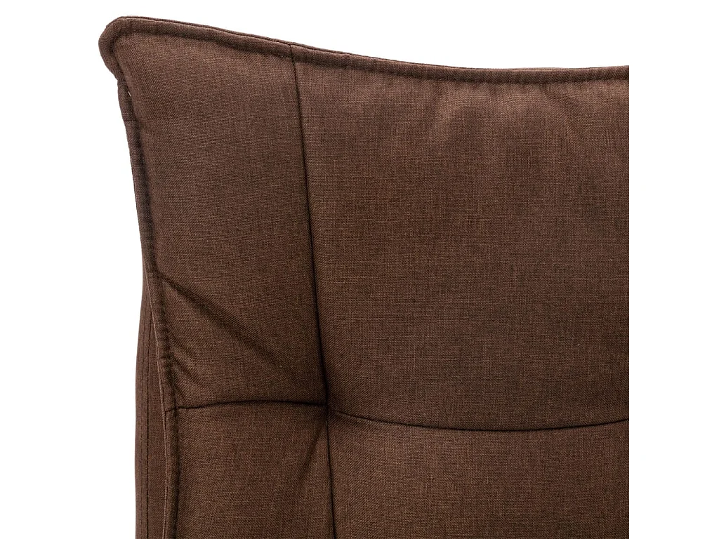 Chaise de bureau de massage Marron Tissu