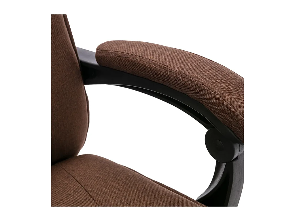 Kantoormassagestoel stof bruin