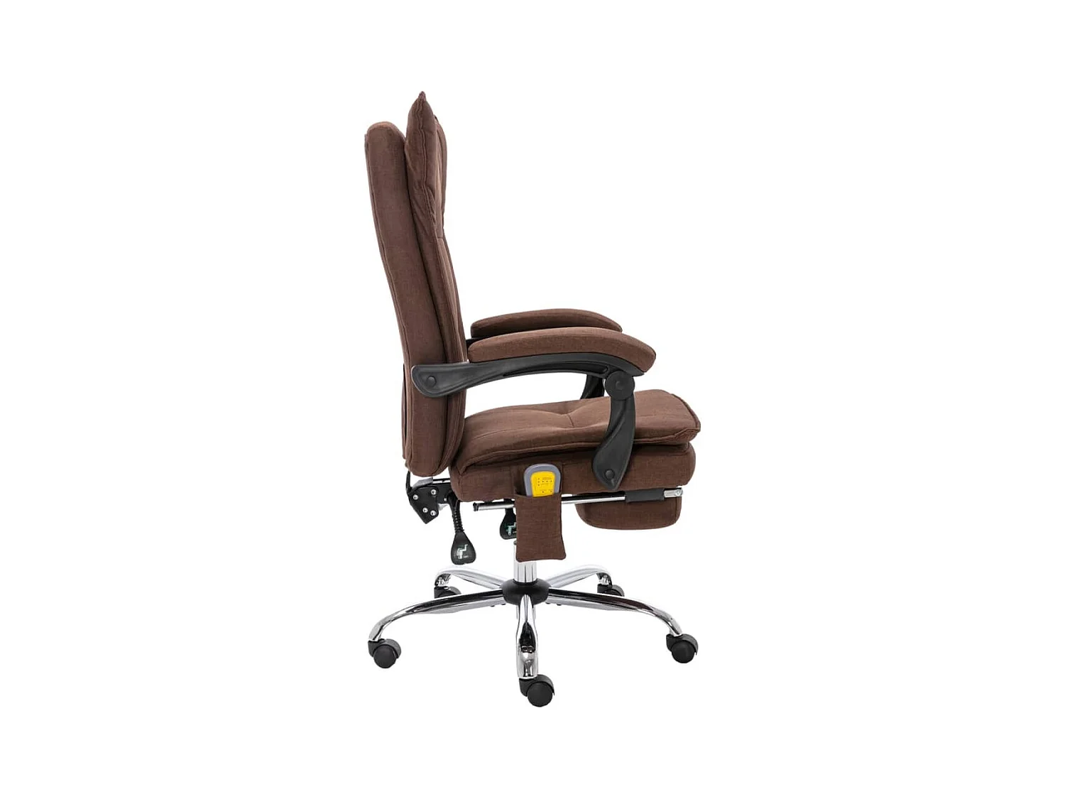 Kantoormassagestoel stof bruin