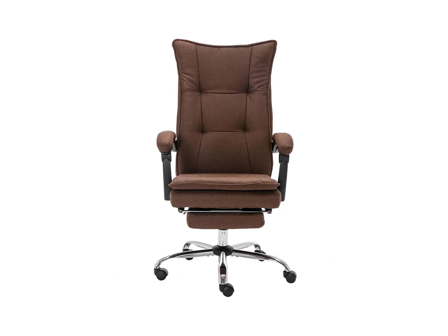 Kantoormassagestoel stof bruin