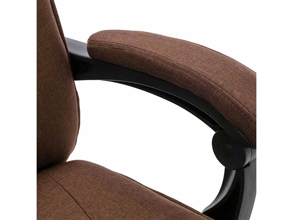 Chaise de bureau de massage Marron Tissu