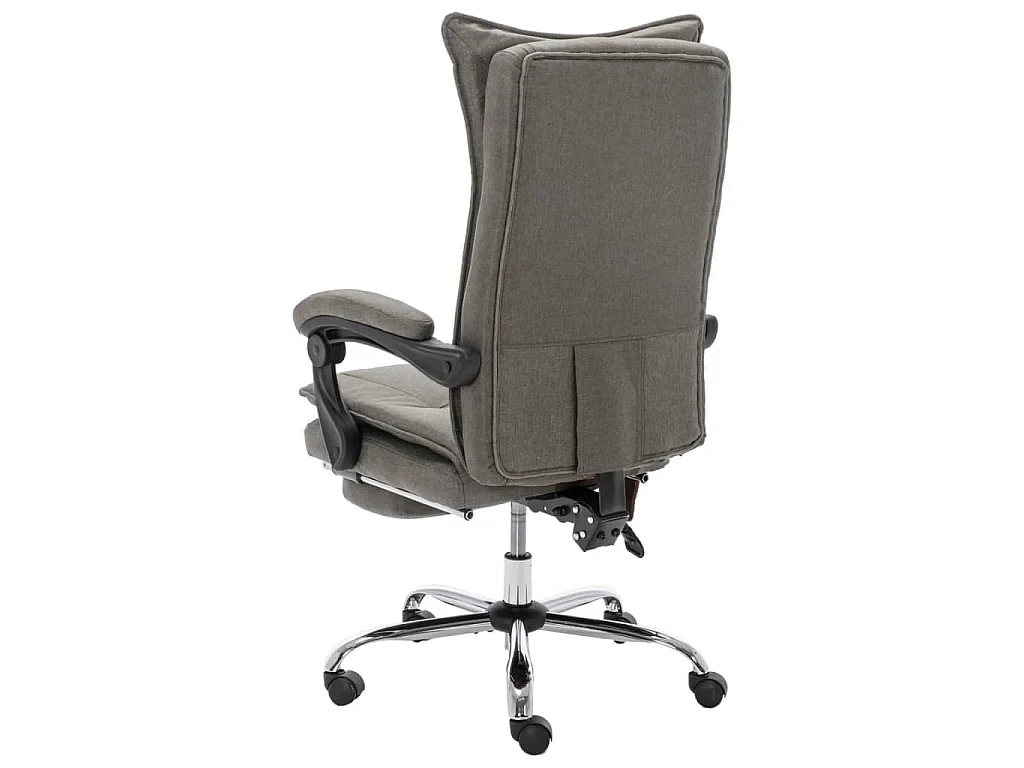 Chaise de bureau de massage Gris Tissu
