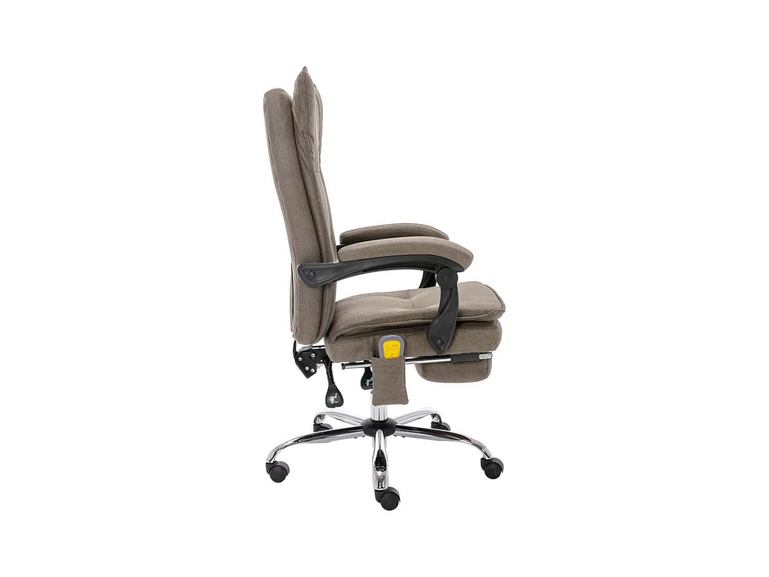 Kantoormassagestoel stof taupe