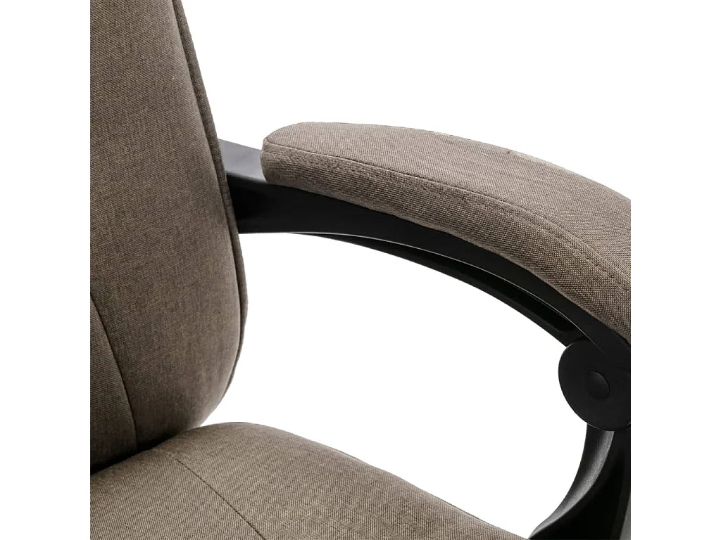 Chaise de bureau de massage Taupe Tissu