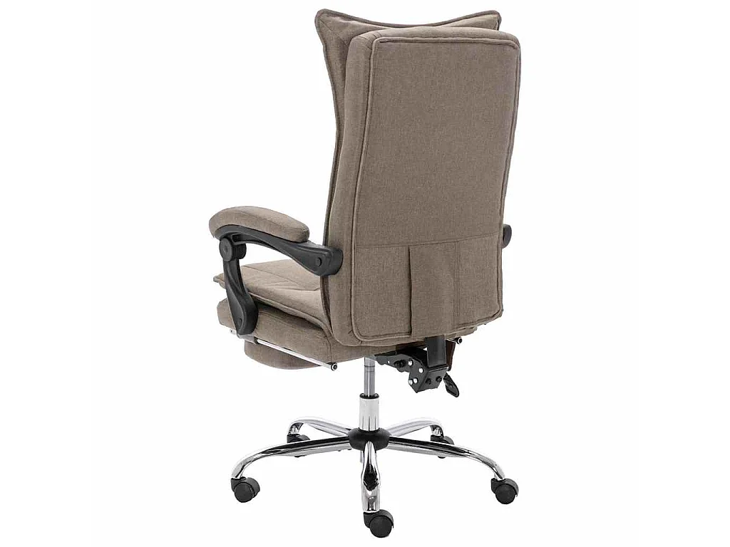 Chaise de bureau de massage Taupe Tissu