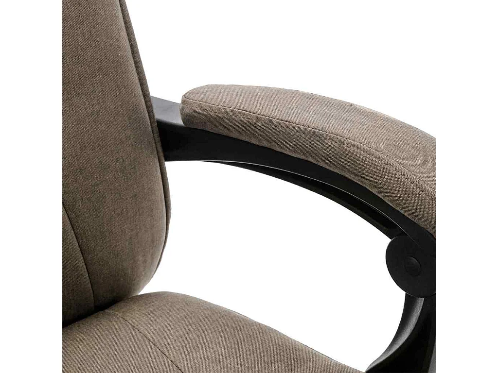 Chaise de bureau de massage Taupe Tissu