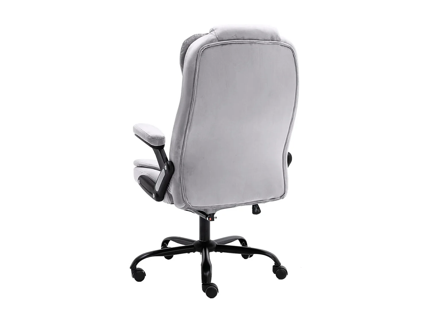 Chaise de bureau de massage Gris clair Velours