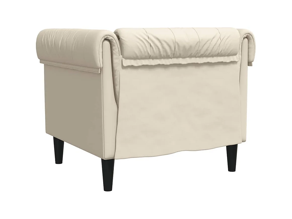 Fauteuil Chesterfield lin