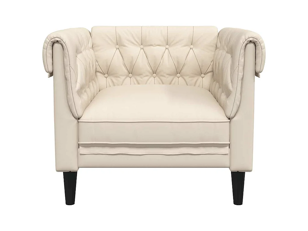 Fauteuil Chesterfield lin