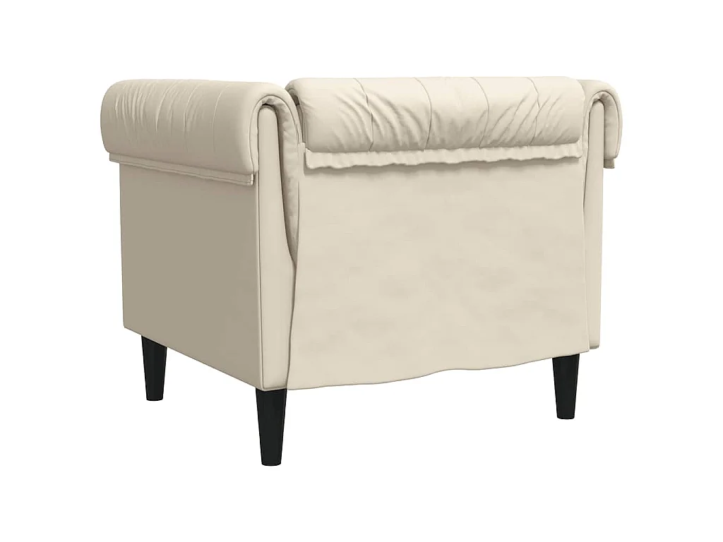 Fauteuil Chesterfield lin
