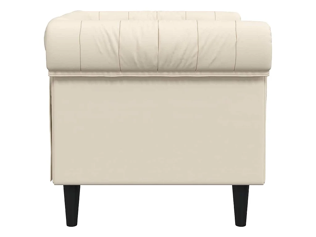 Fauteuil Chesterfield lin