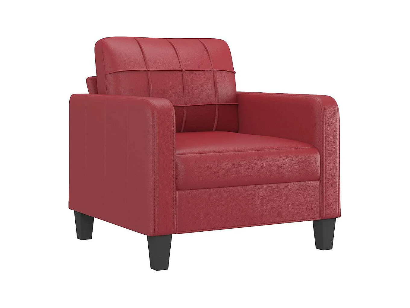 Sessel Weinrot 60 cm Kunstleder