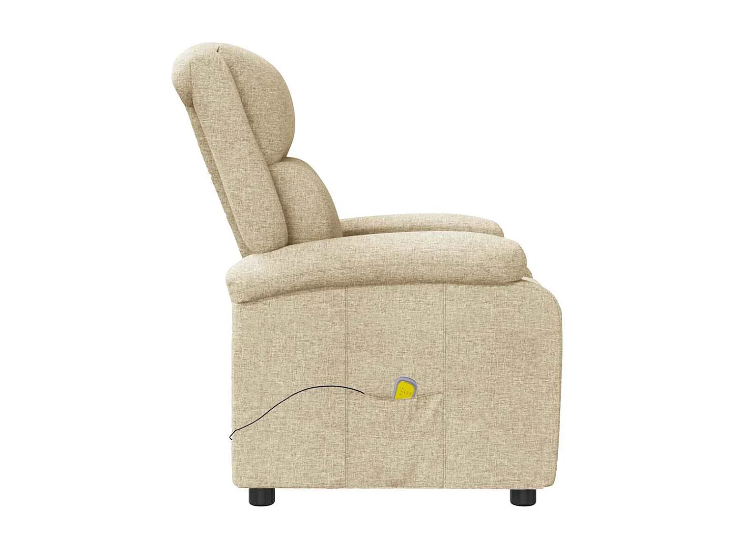 Massagestoel stof crèmekleurig