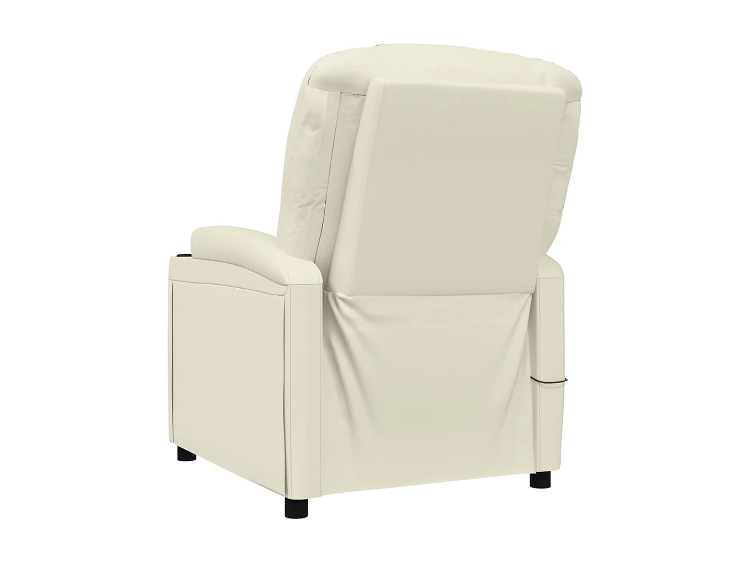 Massagestoel kunstleer crèmewit