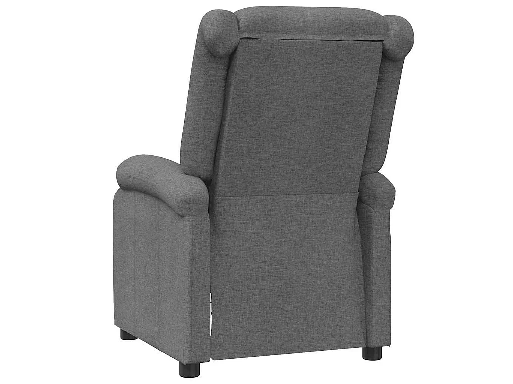 Massagesessel Dunkelgrau Stoff