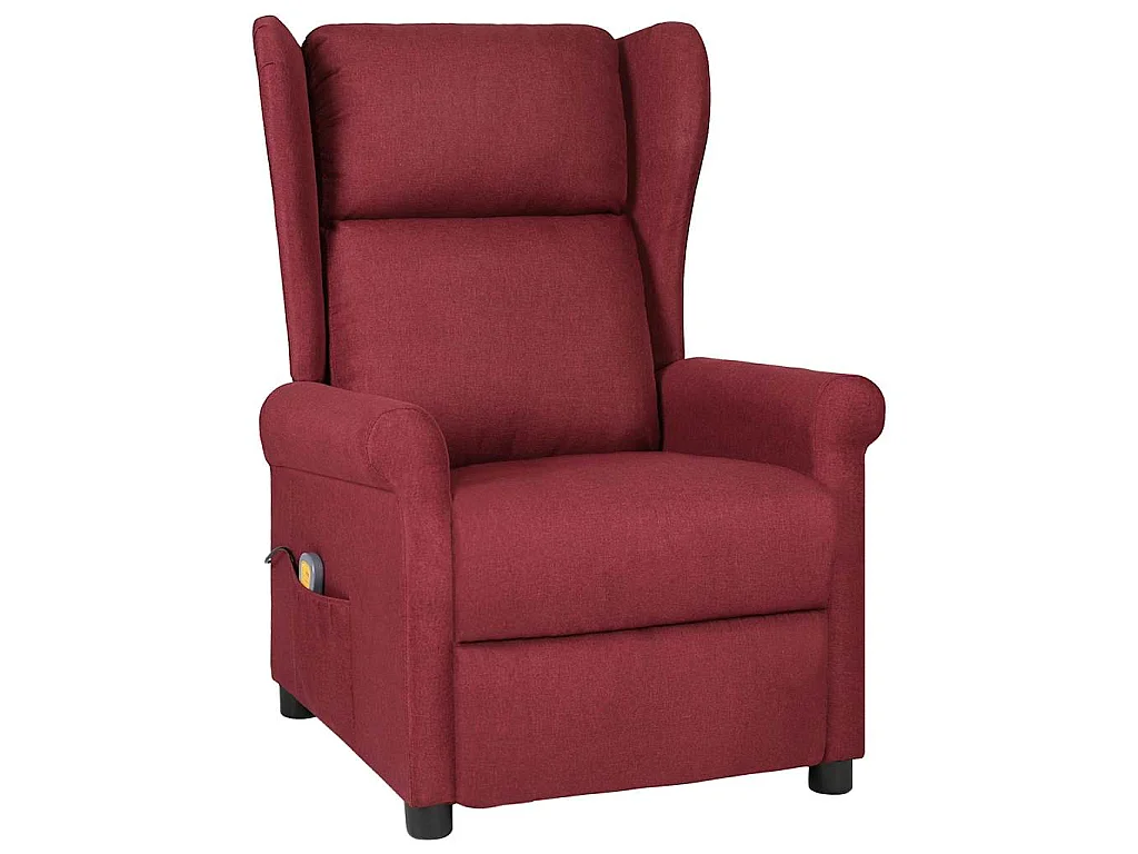 Fauteuil de massage Rouge bordeaux Tissu