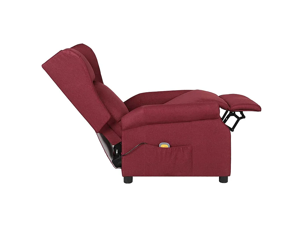 Fauteuil de massage Rouge bordeaux Tissu