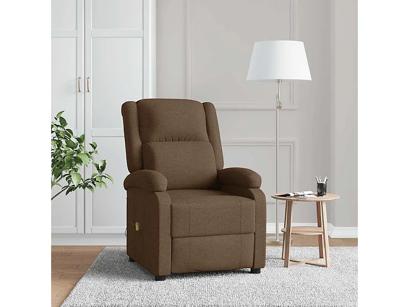 Fauteuil de massage Marron Tissu
