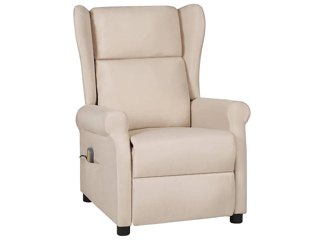 Fauteuil de massage Crème Tissu