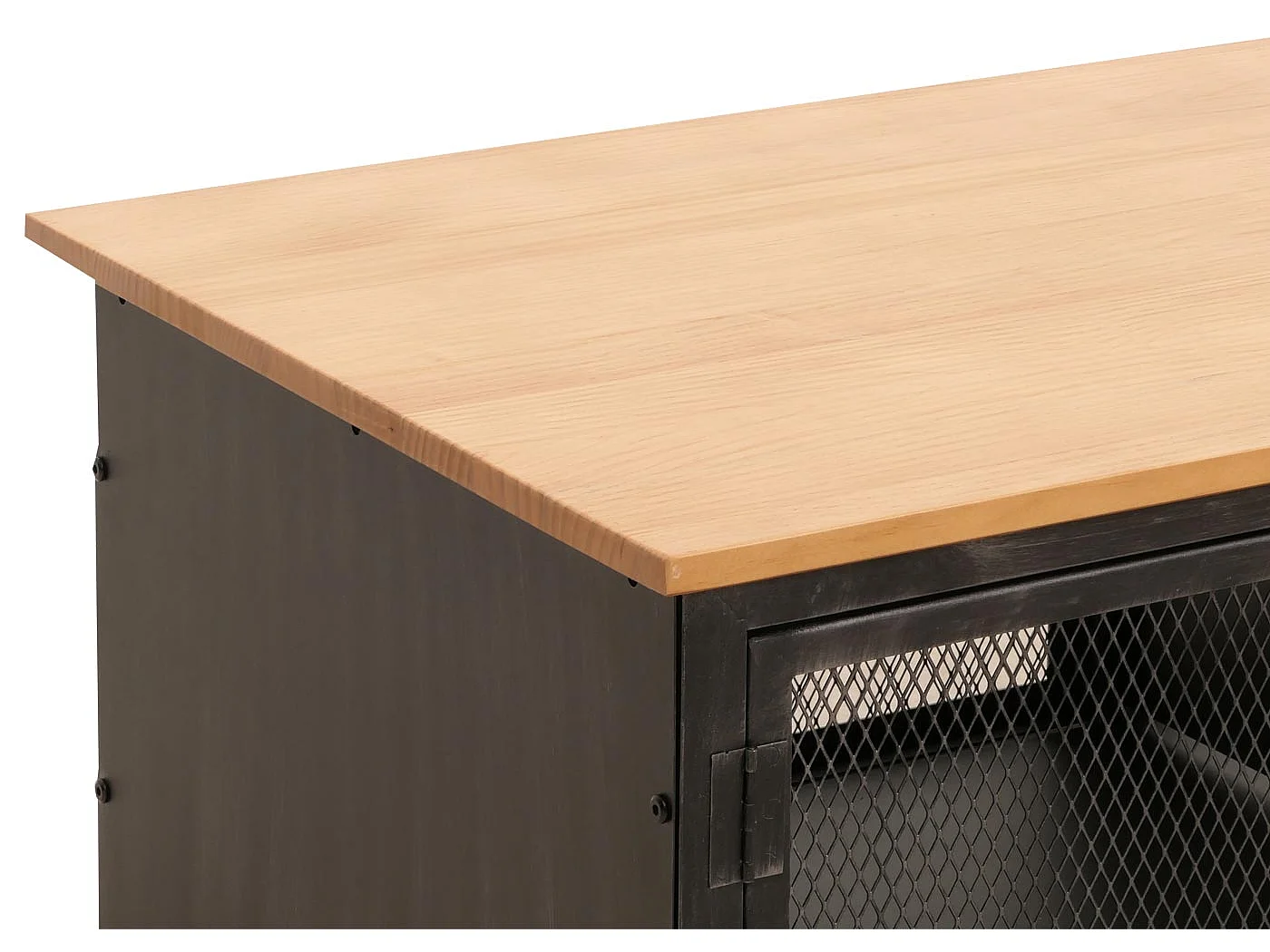 Stolik kawowy MCW-N28,  czarny, naturalny