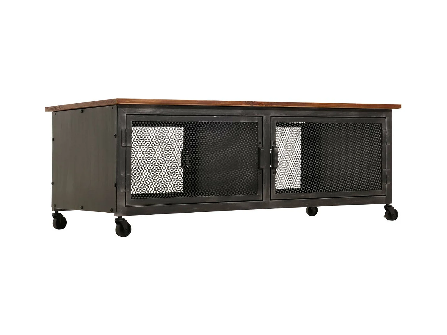 Table basse MCW-N28,  noir, marron