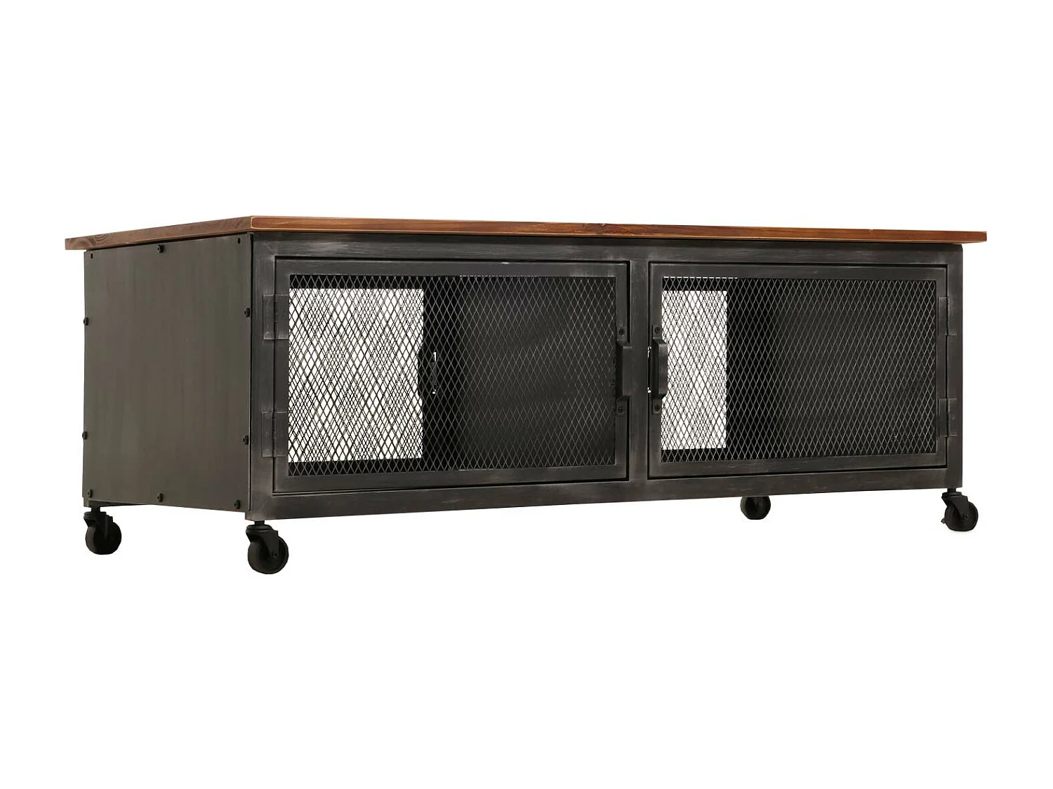 Couchtisch MCW-N28, Schwarz, braun