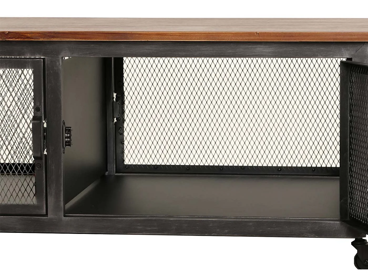 Couchtisch MCW-N28, Schwarz, braun