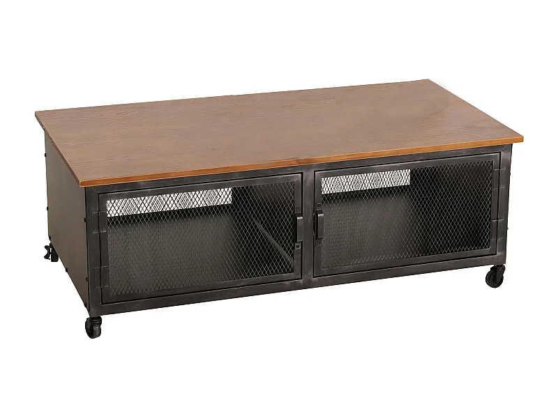 Couchtisch MCW-N28, Schwarz, braun