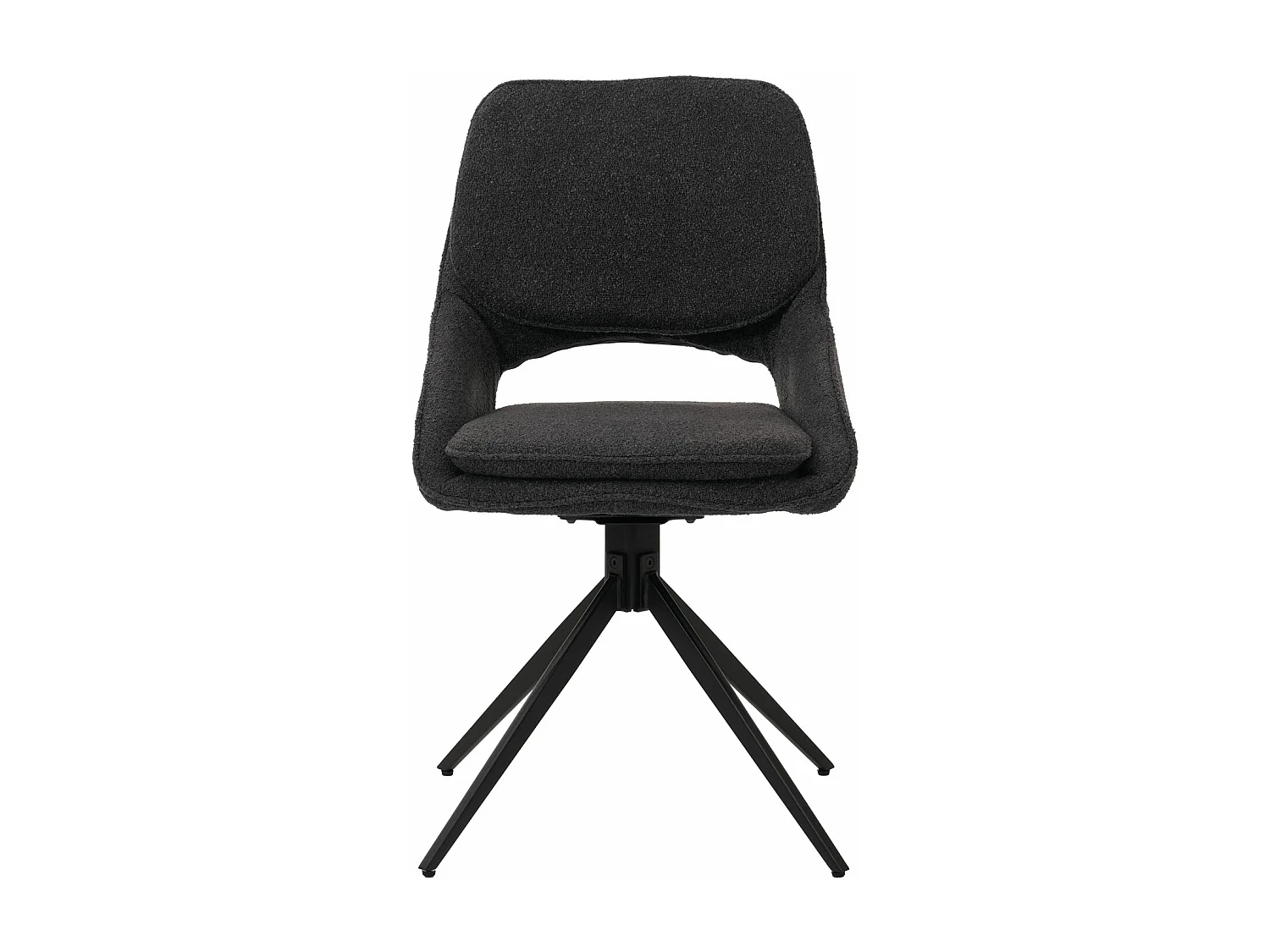 Chaise de salle à manger MCW-N74 (lot de 6),  gris foncé