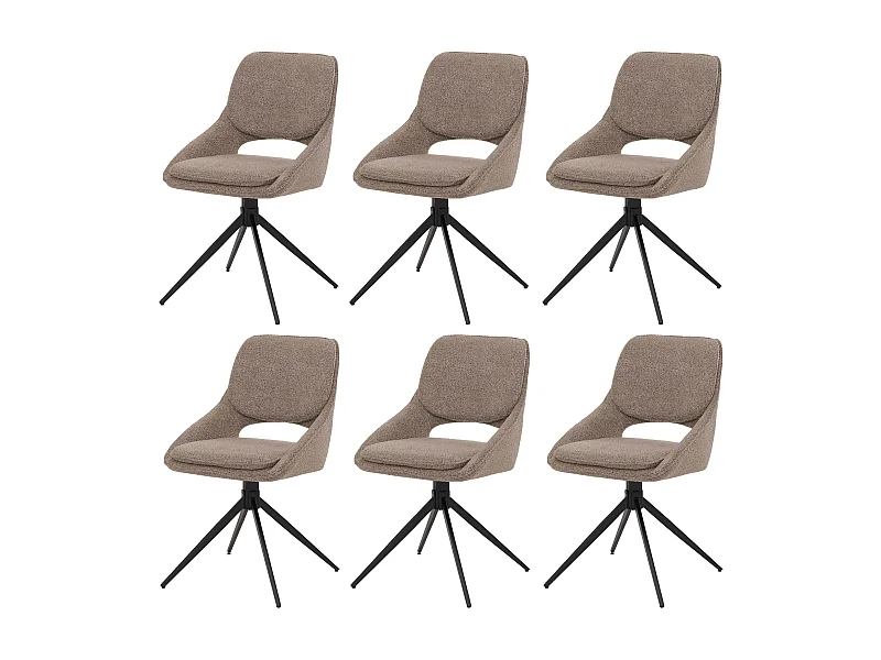 Eetkamerstoel MCW-N74 (set van 6),  beige