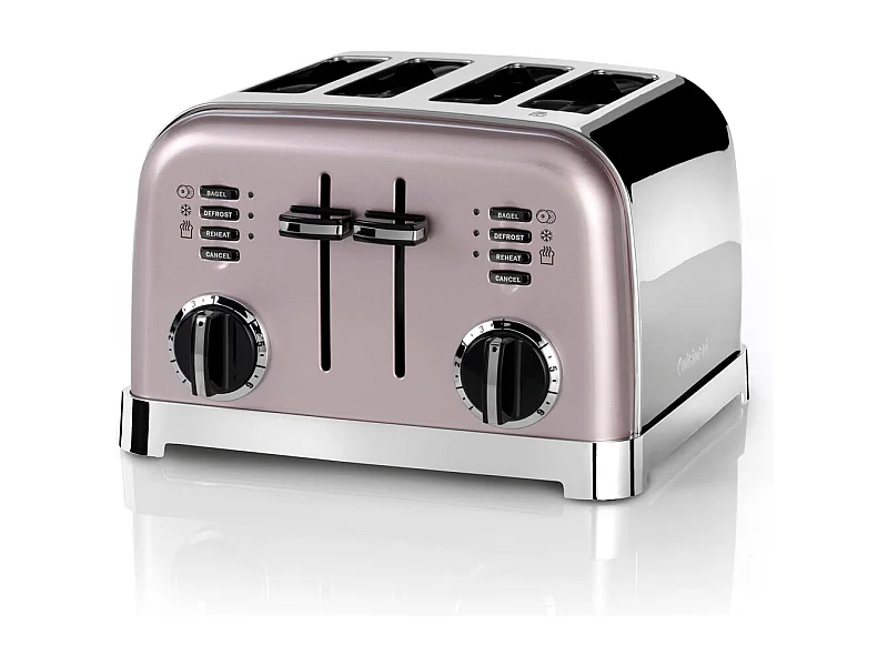 Cuisinart Grille-pain 4 fentes 1800w rose vintage - cpt180pie