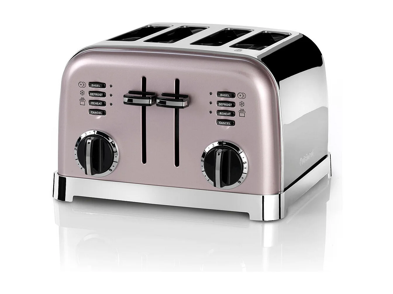Cuisinart Grille-pain 4 fentes 1800w rose vintage - cpt180pie